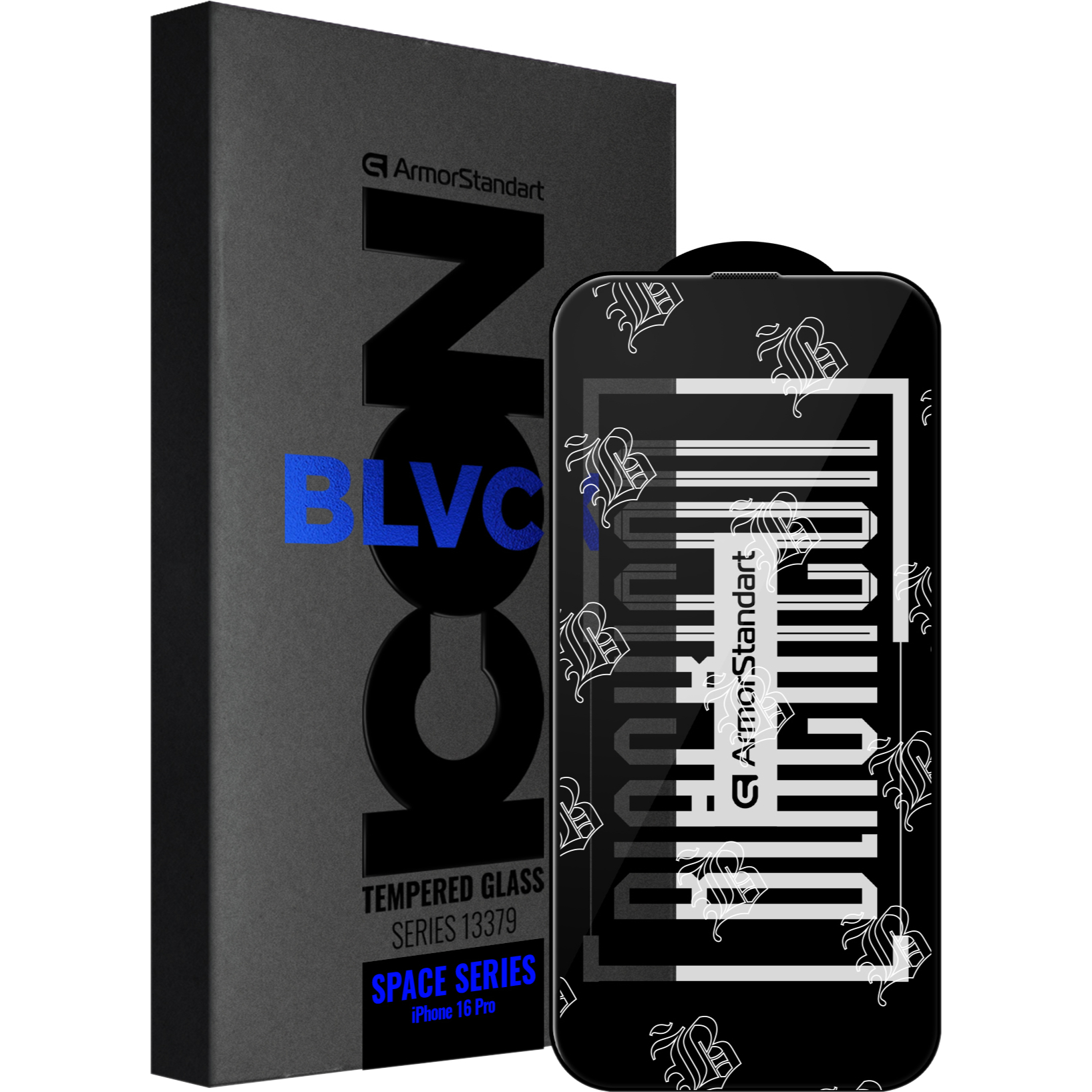 Защитное стекло ArmorStandart Space Black Icon для Apple iPhone 16 Pro (ARM78025) фото 1