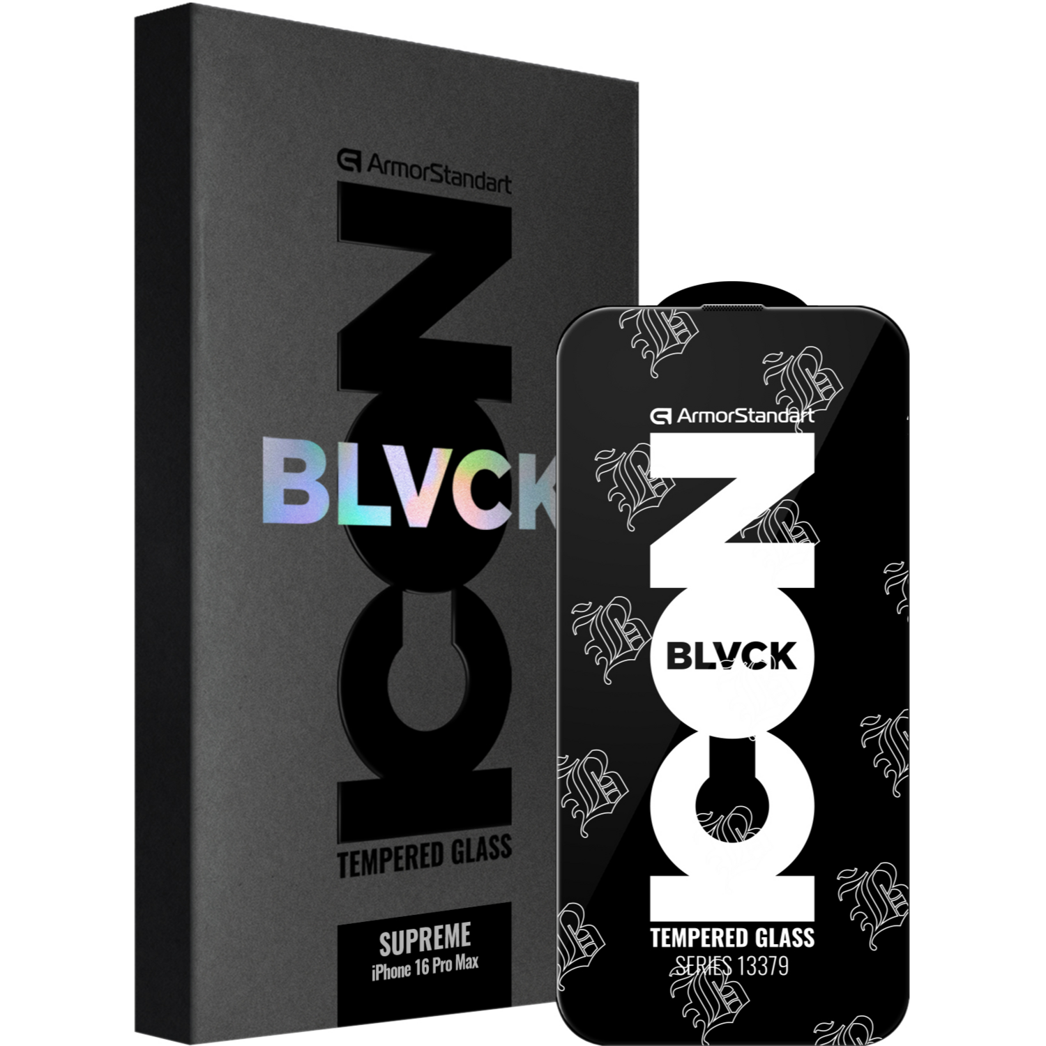 Захисне скло ArmorStandart Supreme Black Icon 3D для Apple iPhone 16 Pro Max Black (ARM78038)фото