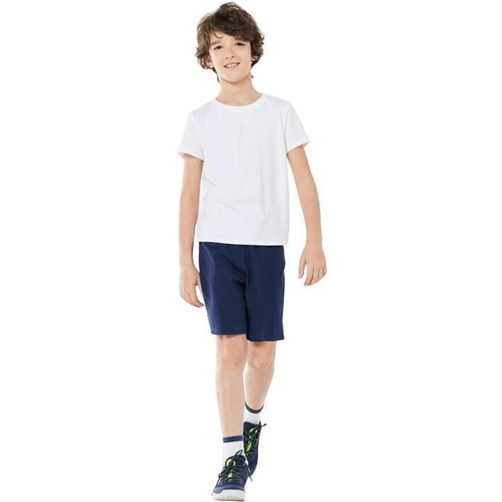 Шорты для мальчиков гимнастические Domyos 100 8516242 10-11 р (141-50 см) темно-синие фото 1