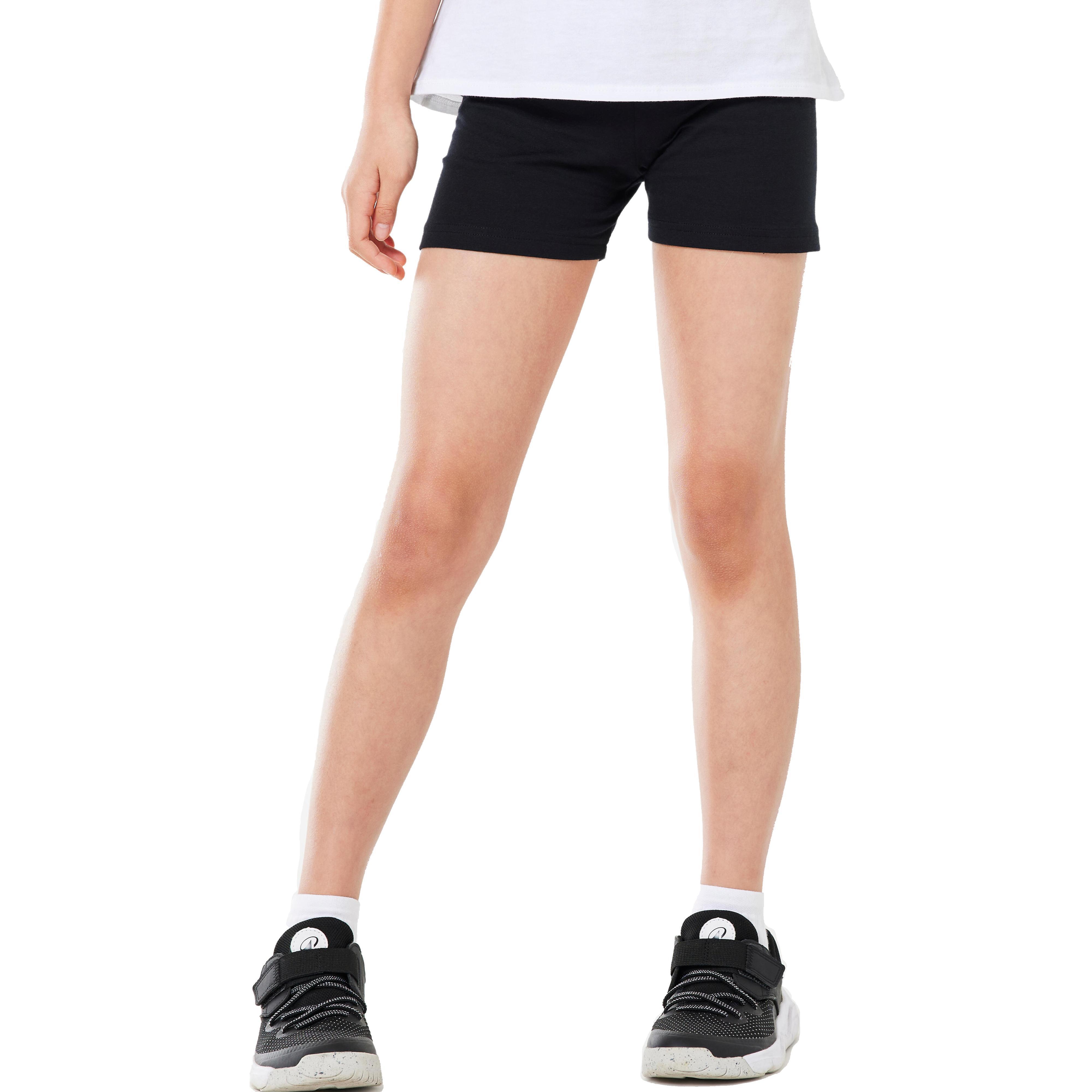 Шорты спортивные для девочек Domyos 100 8517105 12-13 р (149-59 см) черные фото 1