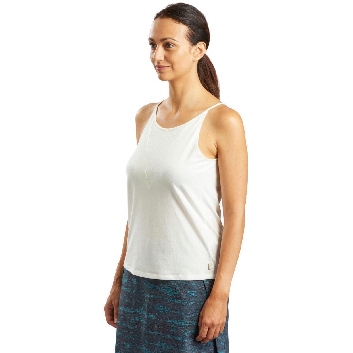 Майка женская для туризма Quechua NH500 8554433 3XL белая фото 1