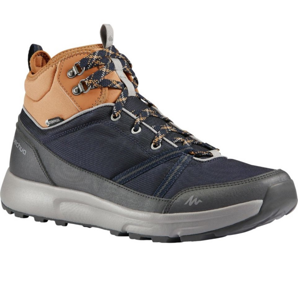 

Ботинки мужские для туризма Quechua NH100 Mid WP 8554571 39 синие