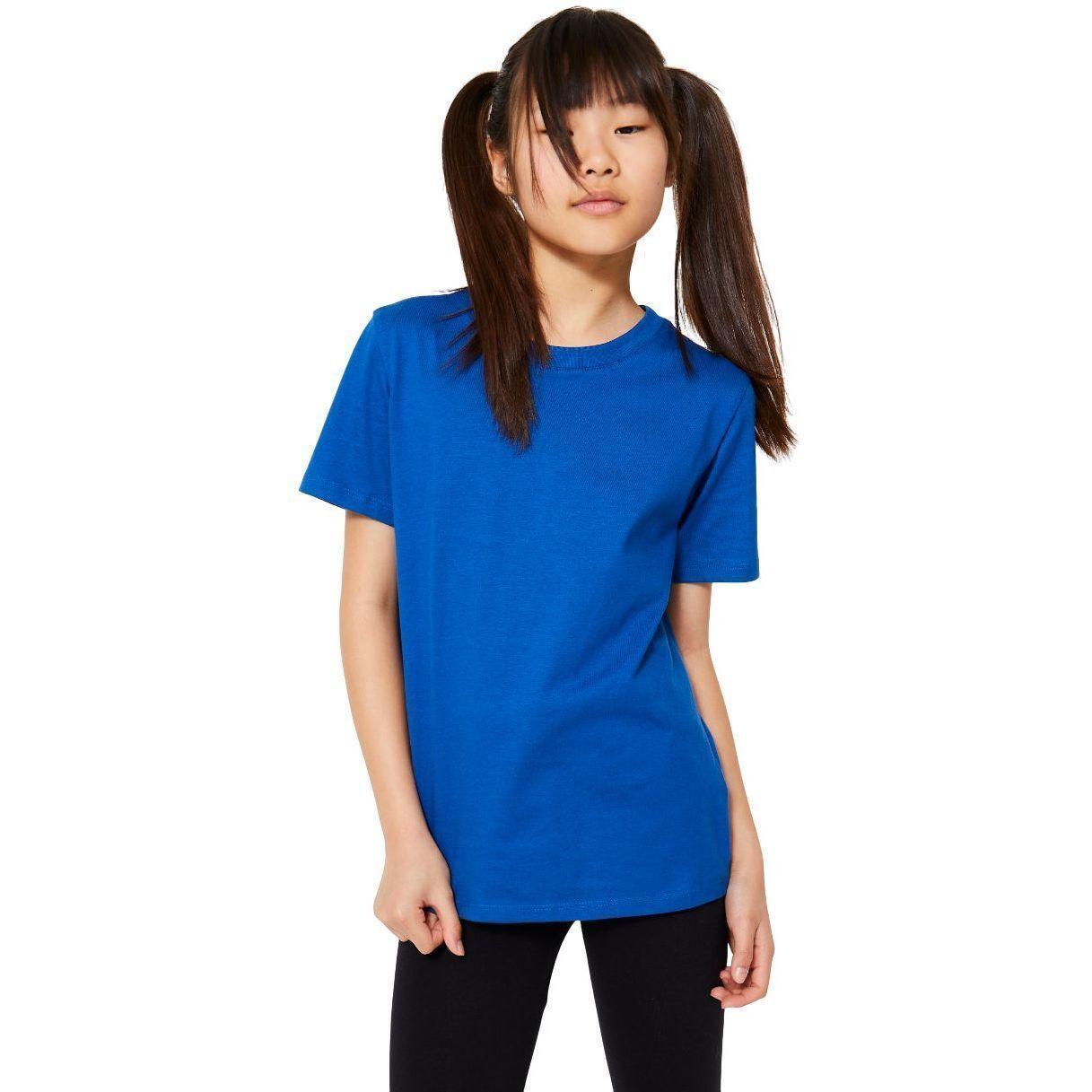 Футболка детская Domyos 500 8751825 8-9 р (131-140 см) синяя фото 1