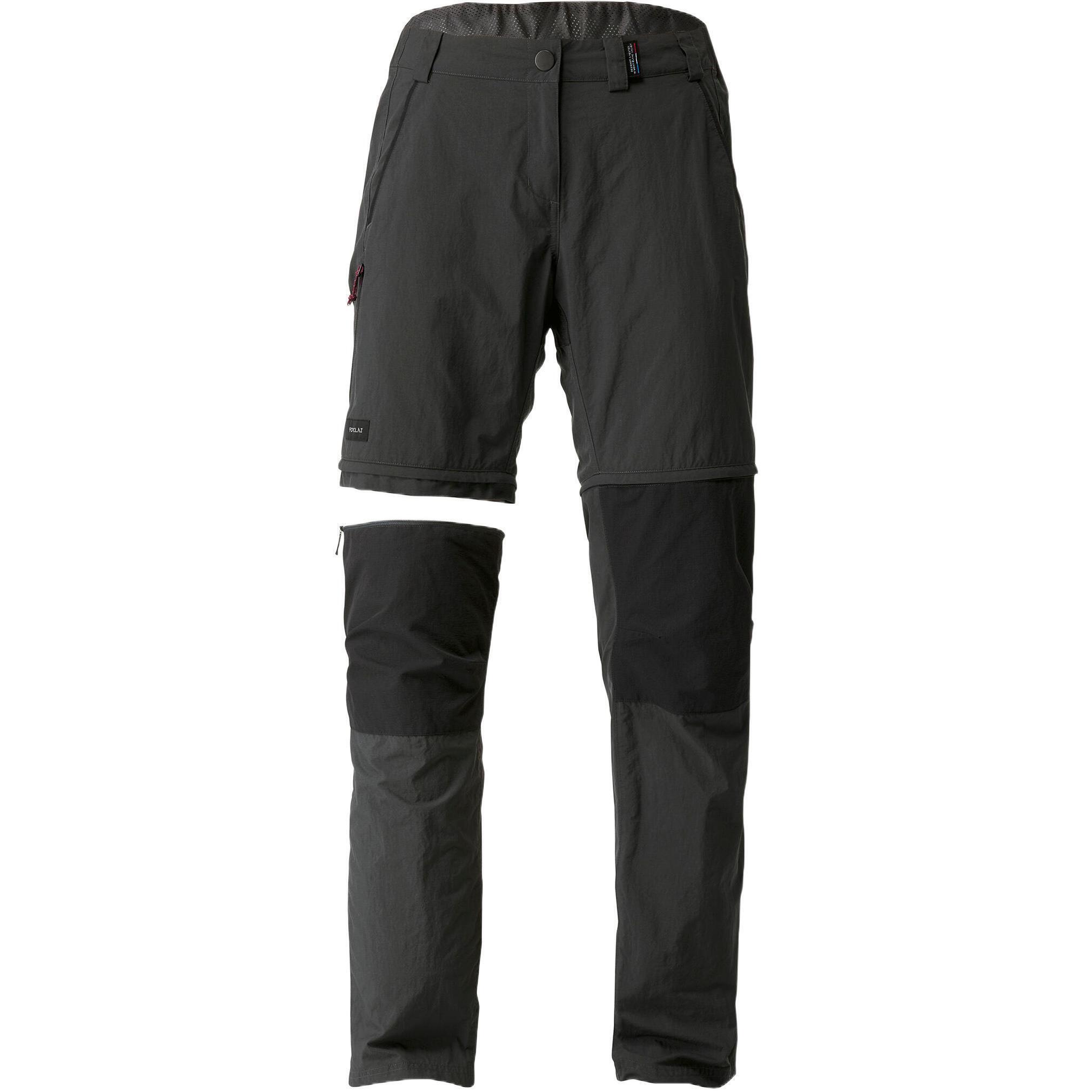 Штаны мужские для трекинга Forclaz MT100 модульные 8666242 M/L серые фото 1