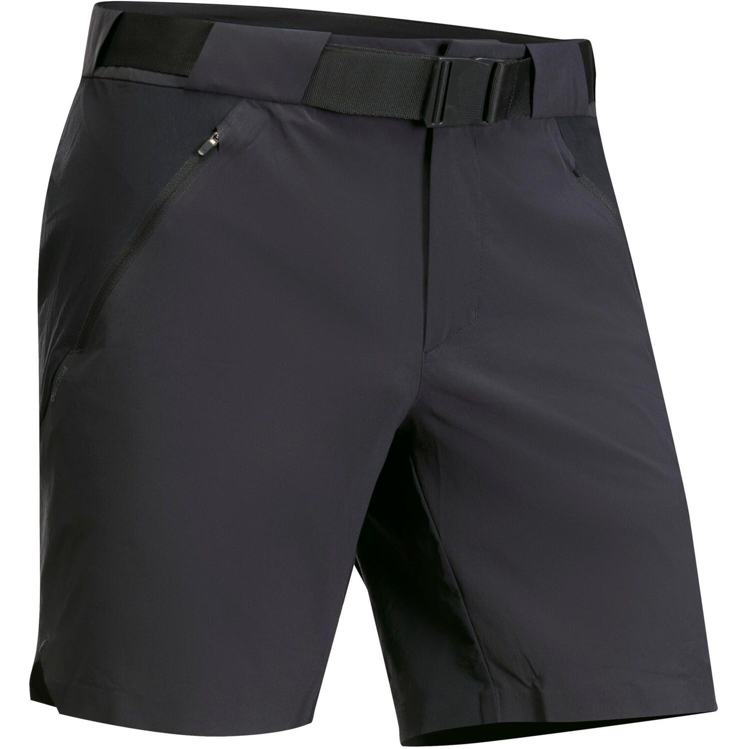 Шорти чоловічі для гірського туризму Quechua 500 8587360 50 чорніфото