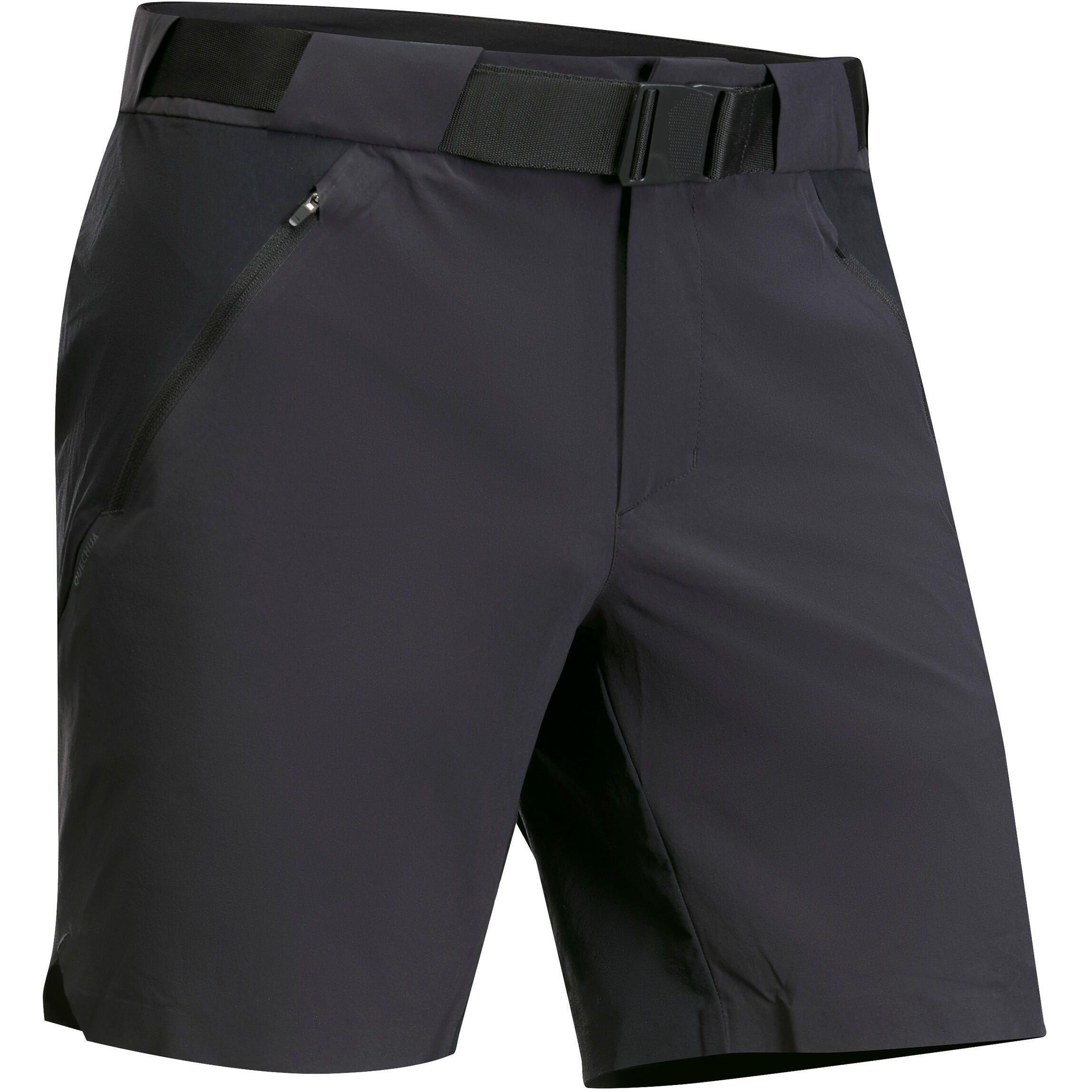 Шорти чоловічі для гірського туризму Quechua 500 8587360 50 чорніфото1