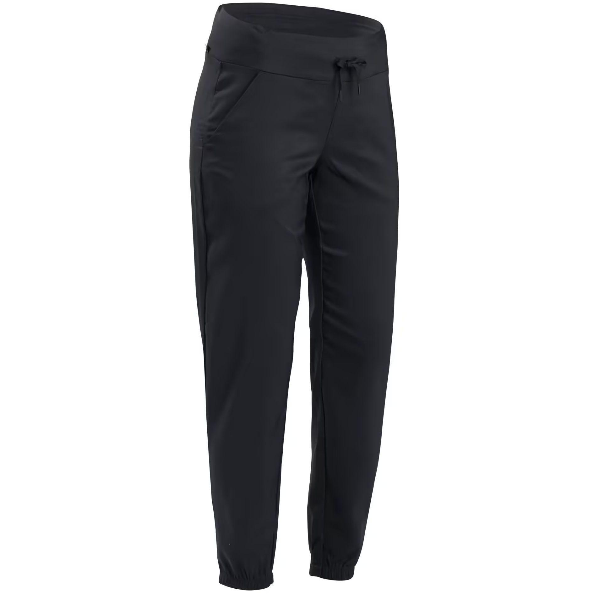 Штаны женские для туризма Quechua NH100 8588308 34 черные фото 1