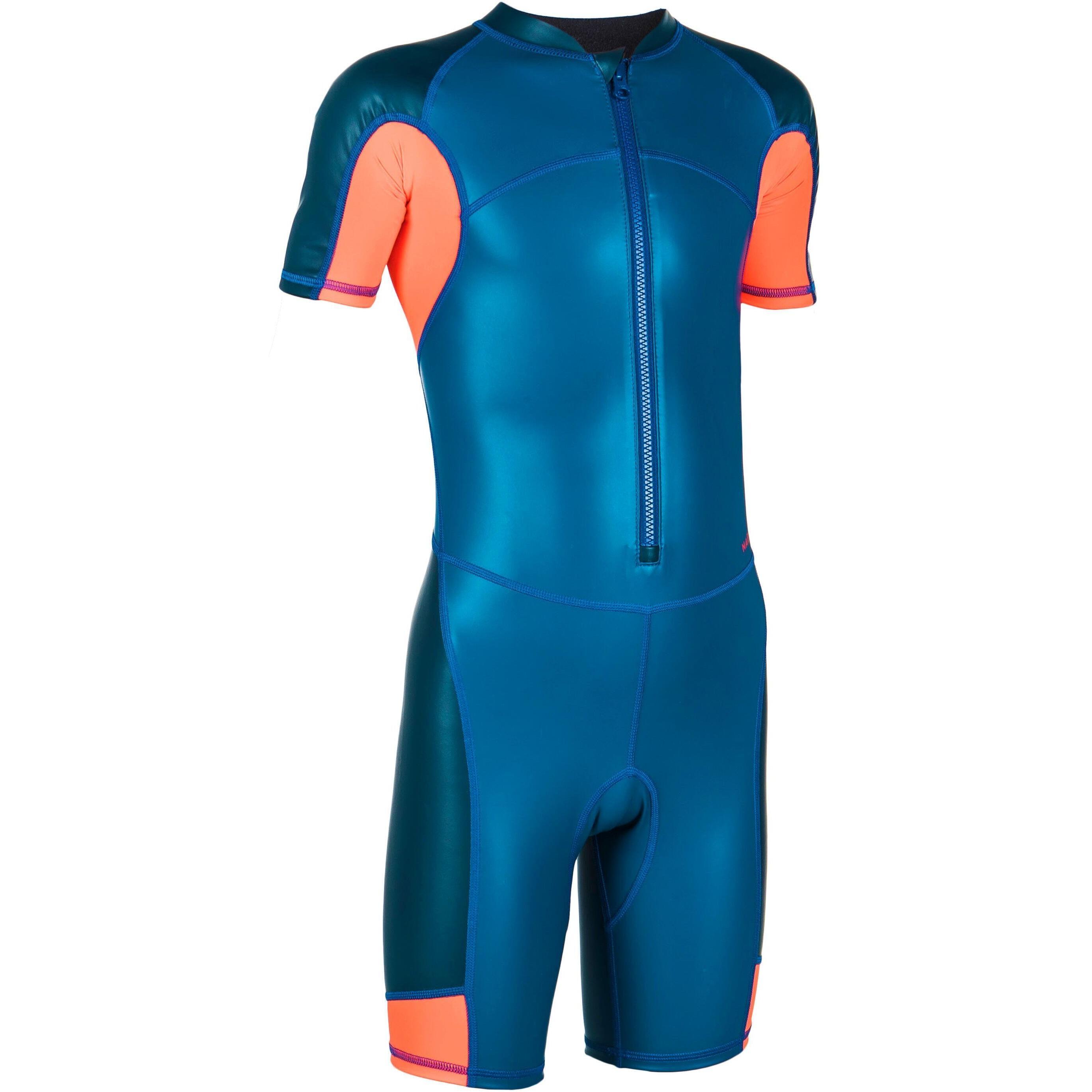 Комбінезон для хлопчиків для плавання Nabaiji 100 Kloupi 8616157 7-8 р (123-130 см) синійфото1