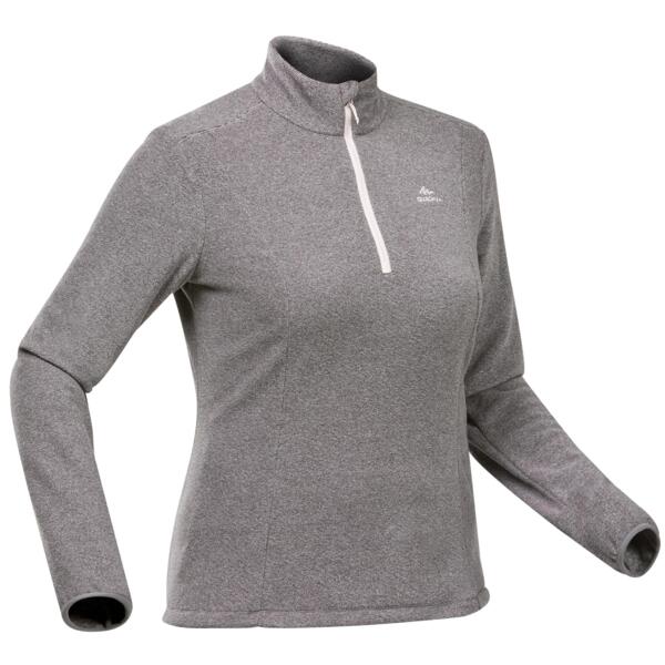 

Флисовая кофта женская для горного туризма Quechua MH100 966817 XL серая