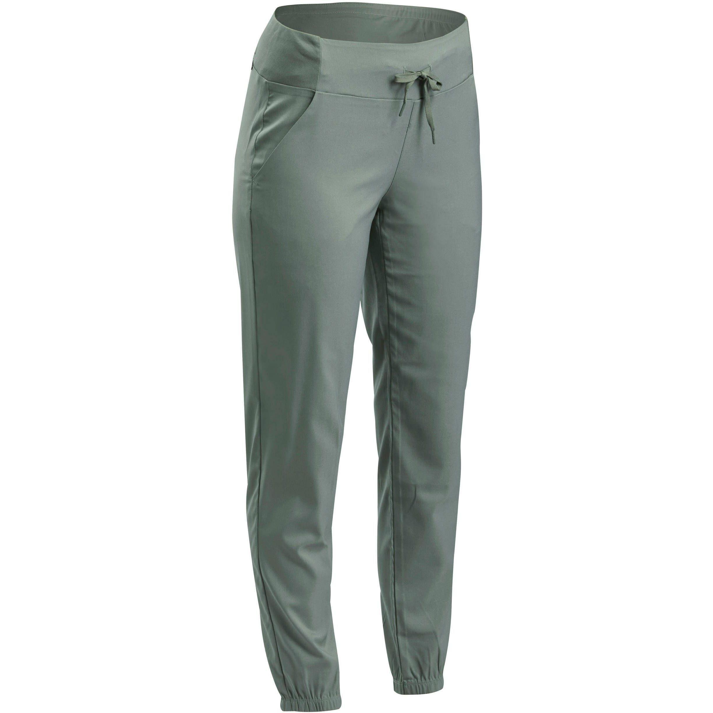 Штаны женские для туризма Quechua NH100 8554842 44 хаки фото 1