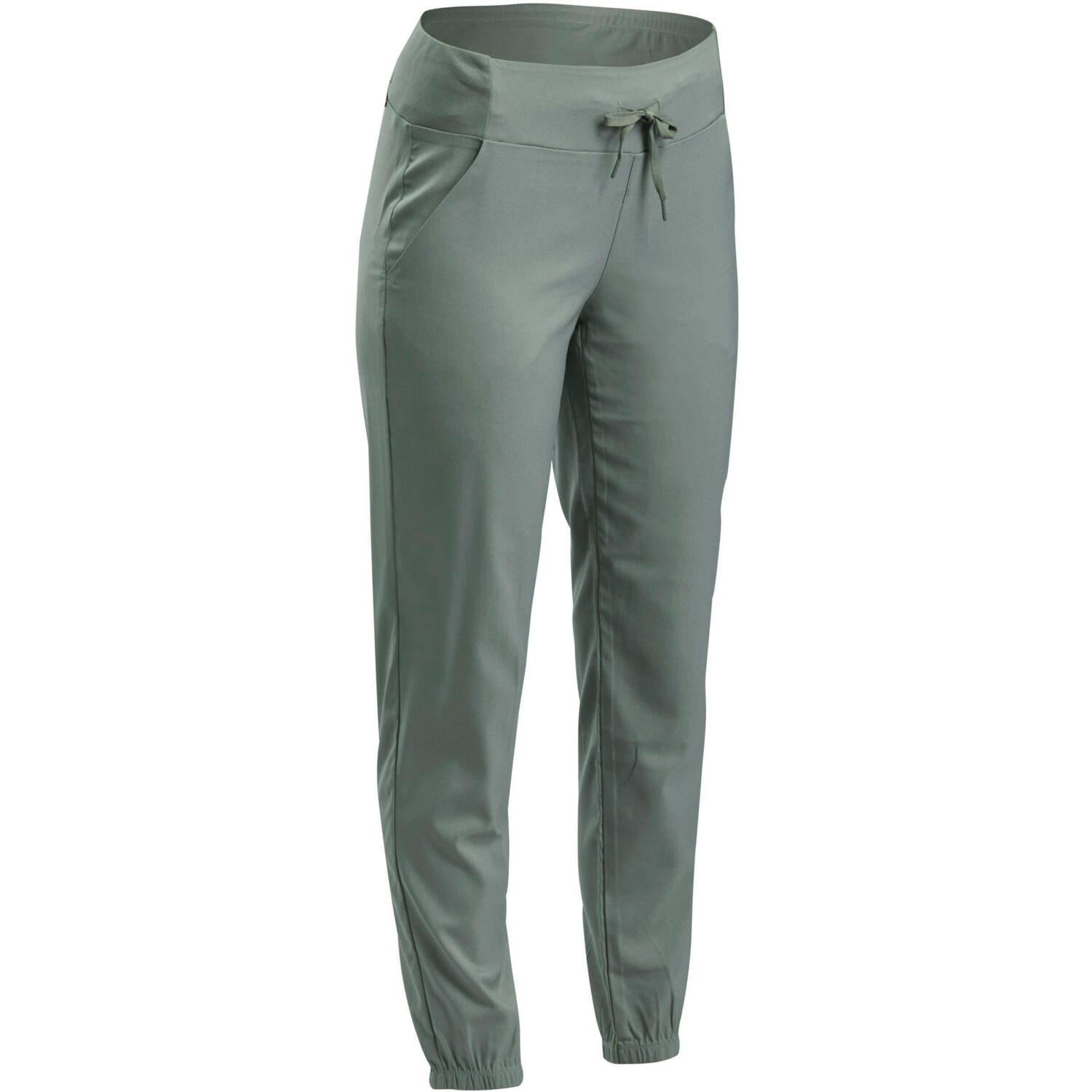 Штаны женские для туризма Quechua NH100 8554842 50 хаки фото