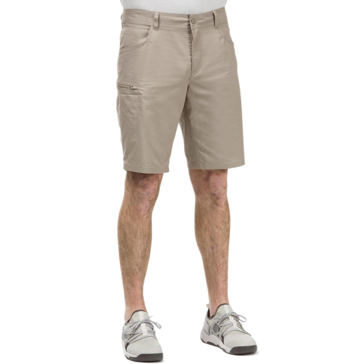 Шорти-бермуди чоловічі для туризму Quechua NH500 Regular 8644368 52 бежевіфото