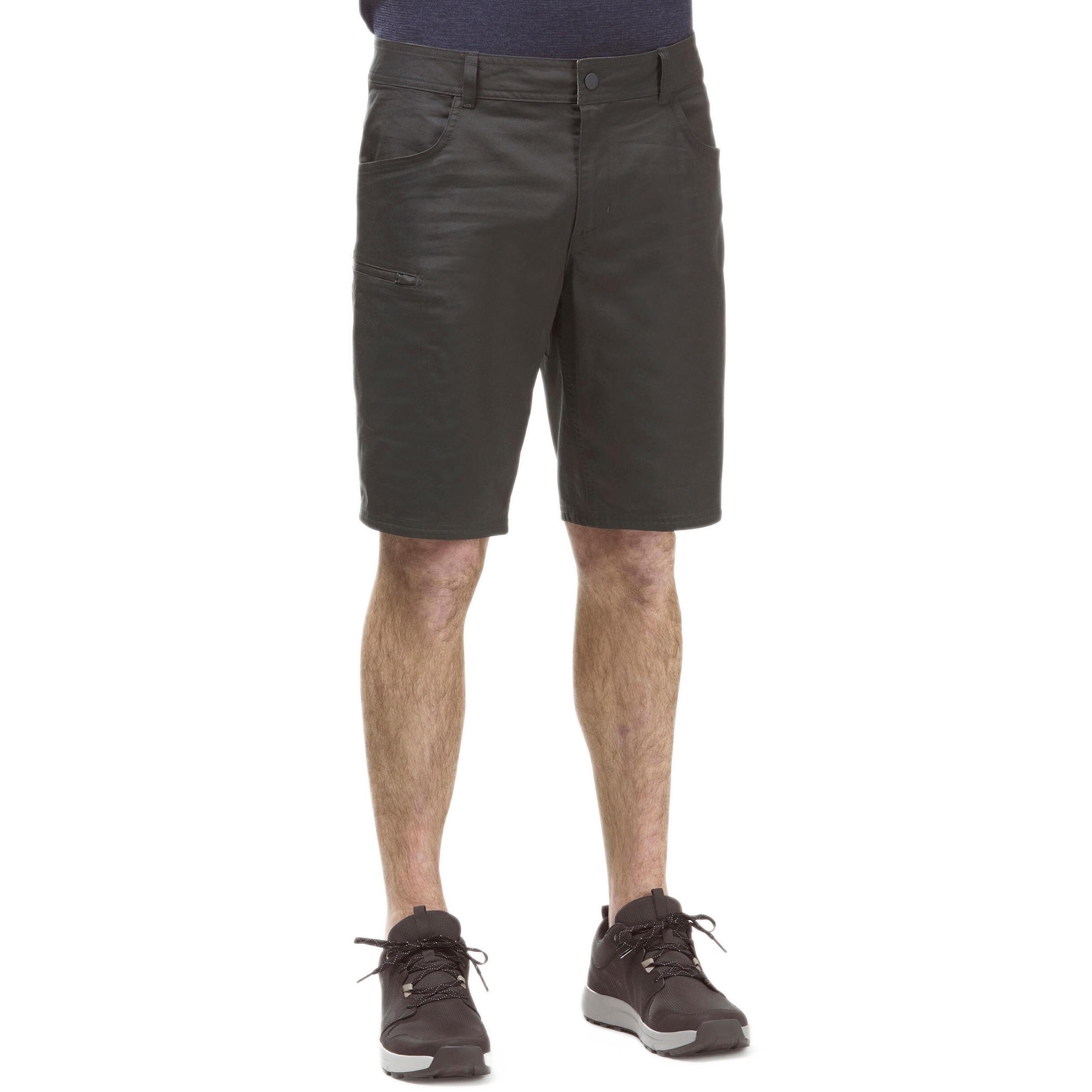 Шорты-бермуды мужские для туризма Quechua NH500 Regular 8644369 40 темно-серые фото 1