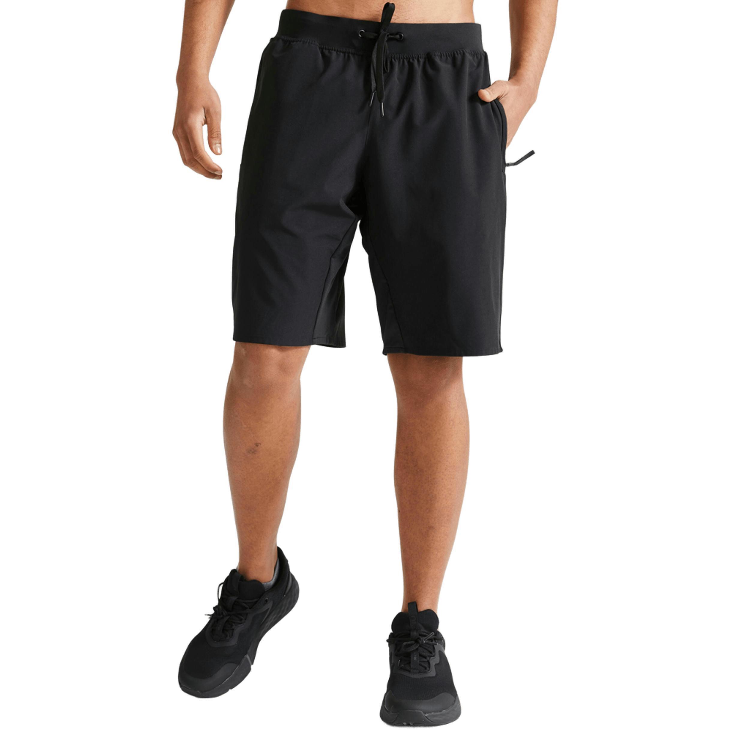 Шорты мужские для фитнеса Domyos 500 8646727 XL черные фото 1
