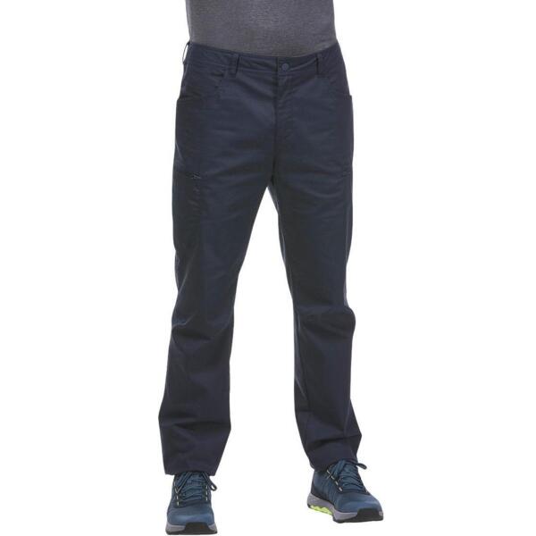 Штаны мужские для туризма Quechua NH500 прямой крой 8732699 3XL/4XL синие фото 