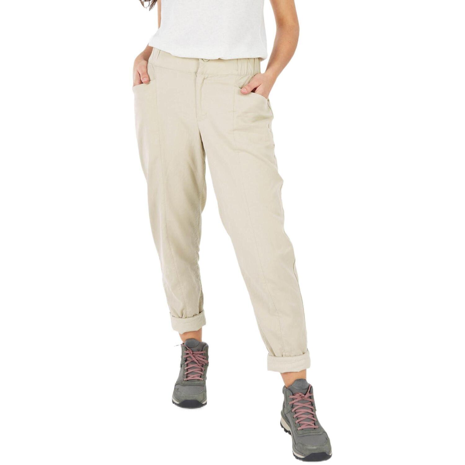 Штаны женские Quechua NH500 Denim 8828063 40 бежевые фото
