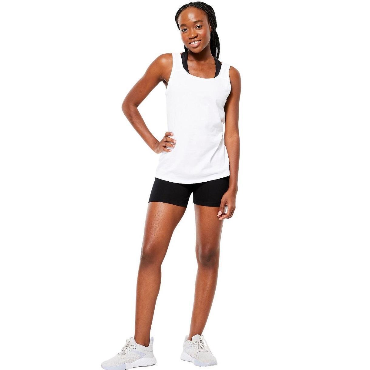 Майка женская для фитнеса Domyos 8677468 M белая фото 1