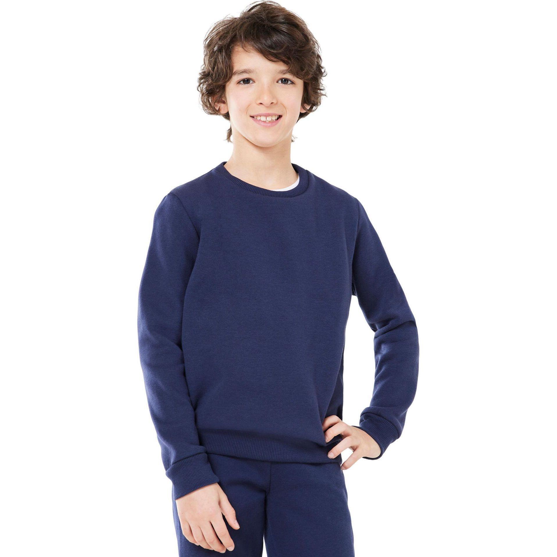 Толстовка спортивная для мальчиков Domyos 100 8605384 10-11 р (141-50 см) темно-синяя фото 1