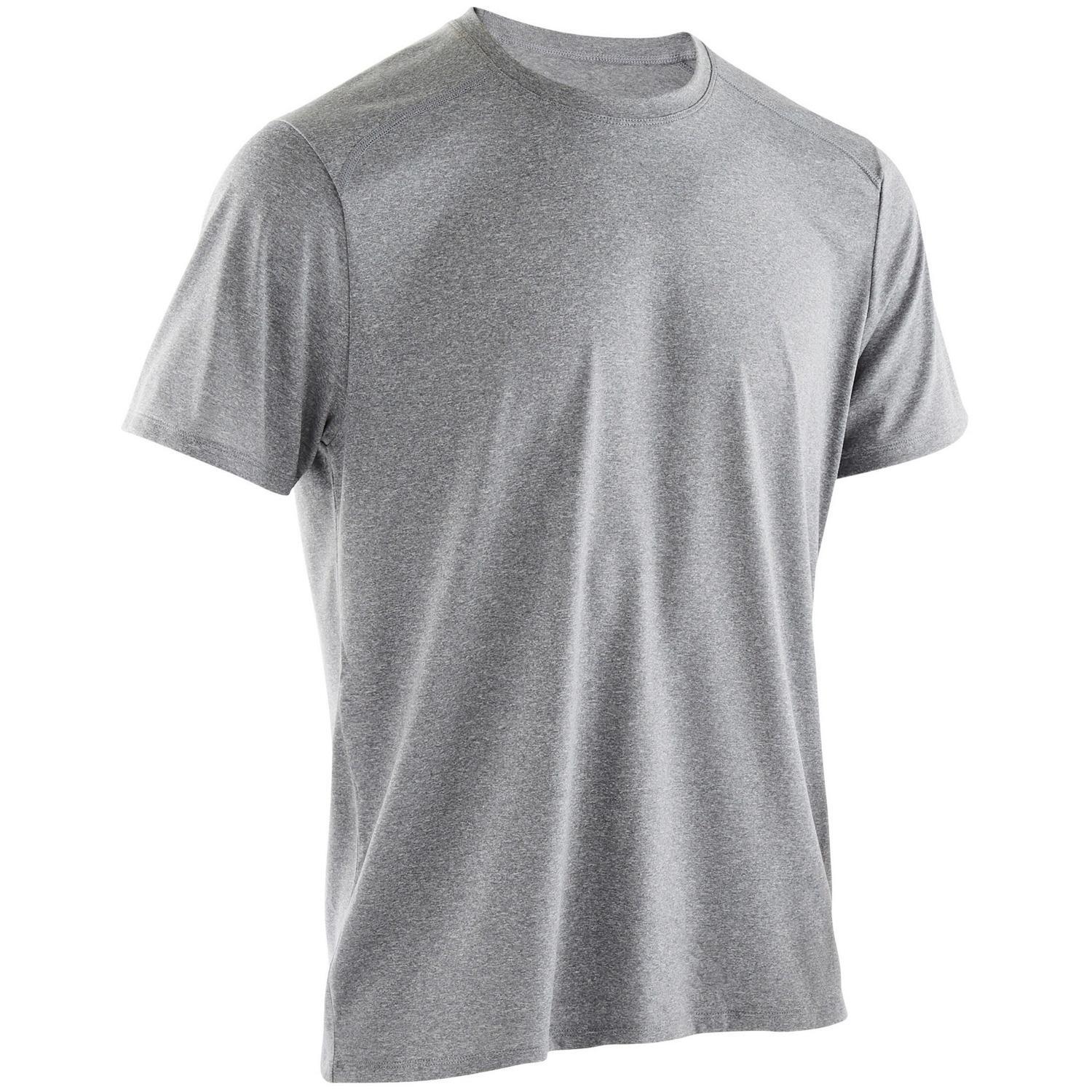 Футболка мужская для кардиофитнеса Domyos 100 воздухопроницаемая 8601311 XXXXL серая фото 1