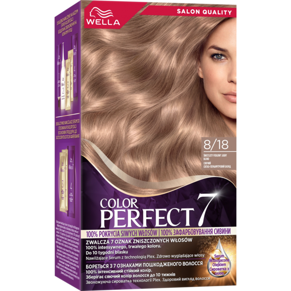 

Крем-краска для волос Wella Color Perfect 8/18 Светящийся светло-перламутровый блонд