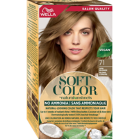 Краска для волос Wella Soft Color без аммиака 71 Пепельный блонд