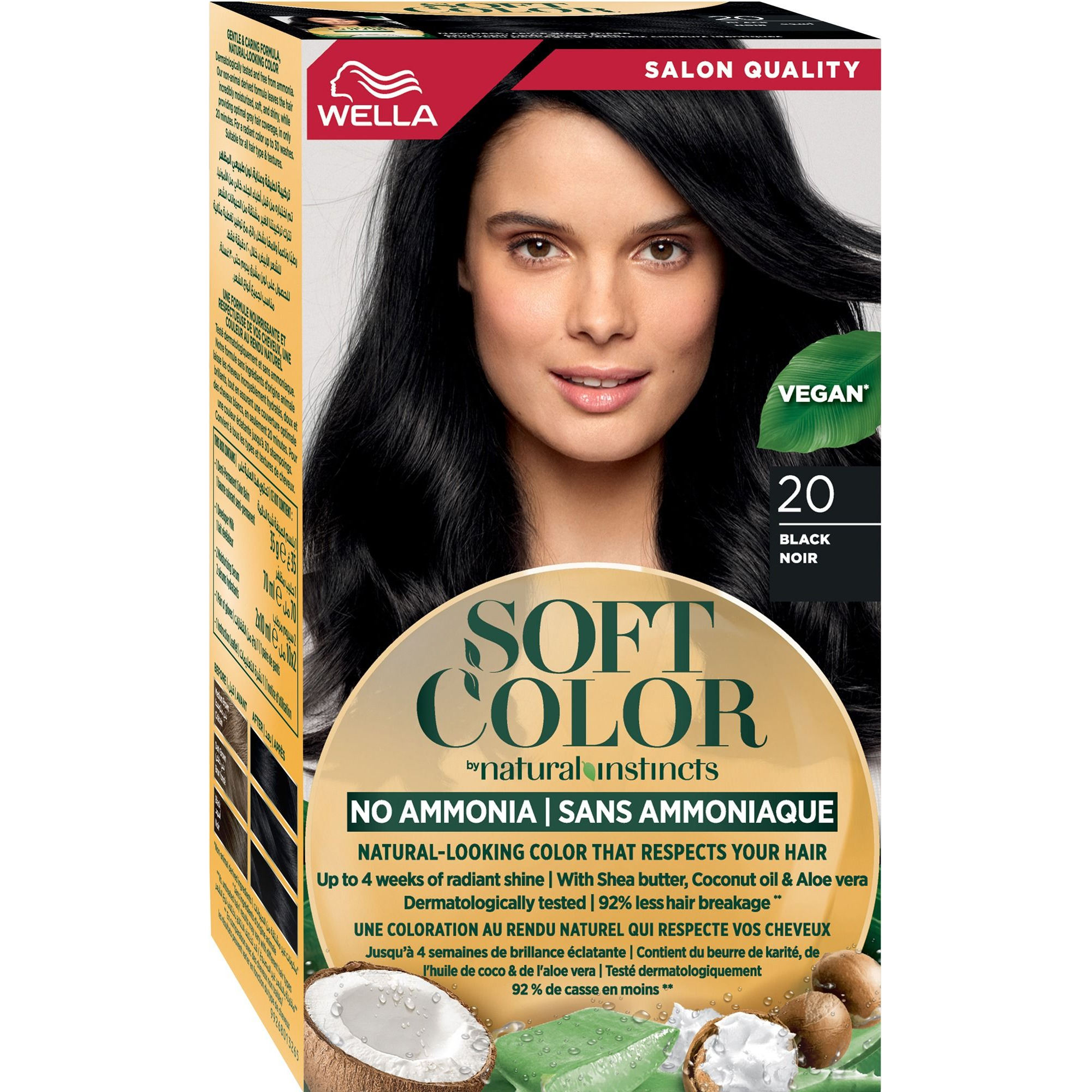 Краска для волос Wella Soft Color без аммиака 20 Черный фото 1