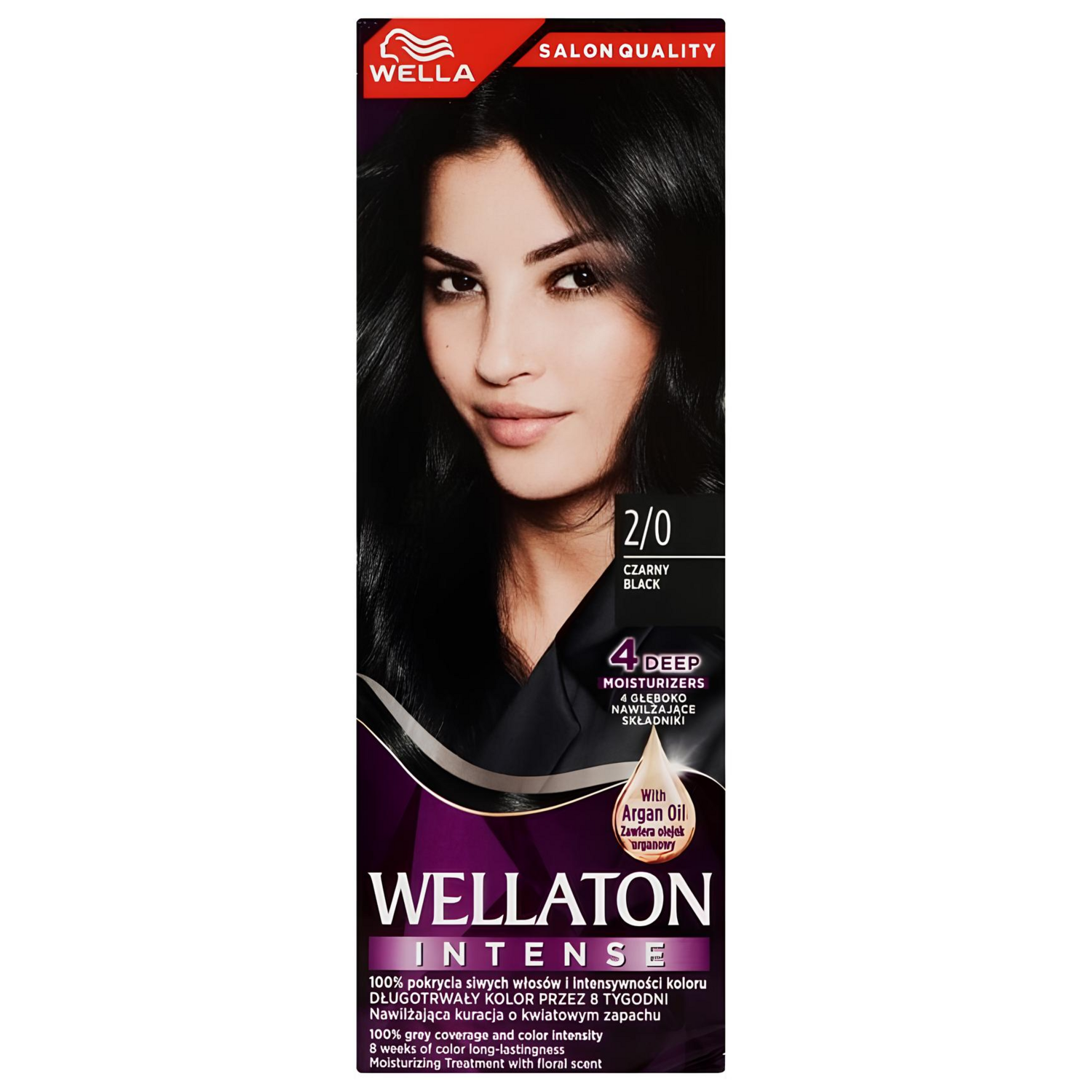 Краска для волос Wella Wellaton Intense 2/0 Черный фото 