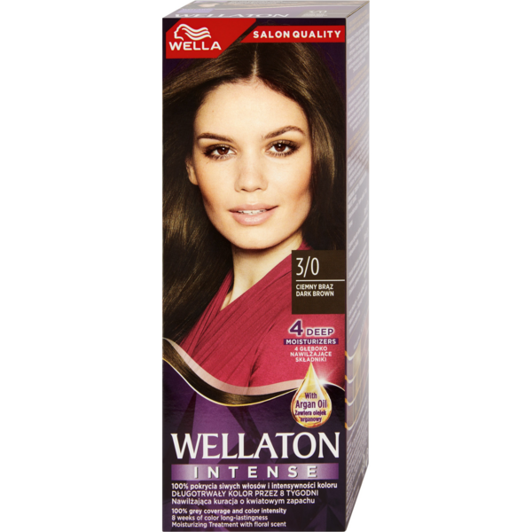 

Краска для волос Wella Wellaton Intense 3/0 Темный шатен