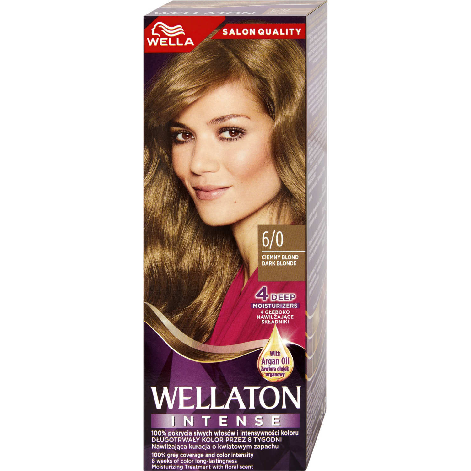 Фарба для волосся Wella Wellaton Intense 6/0 Темний блондфото