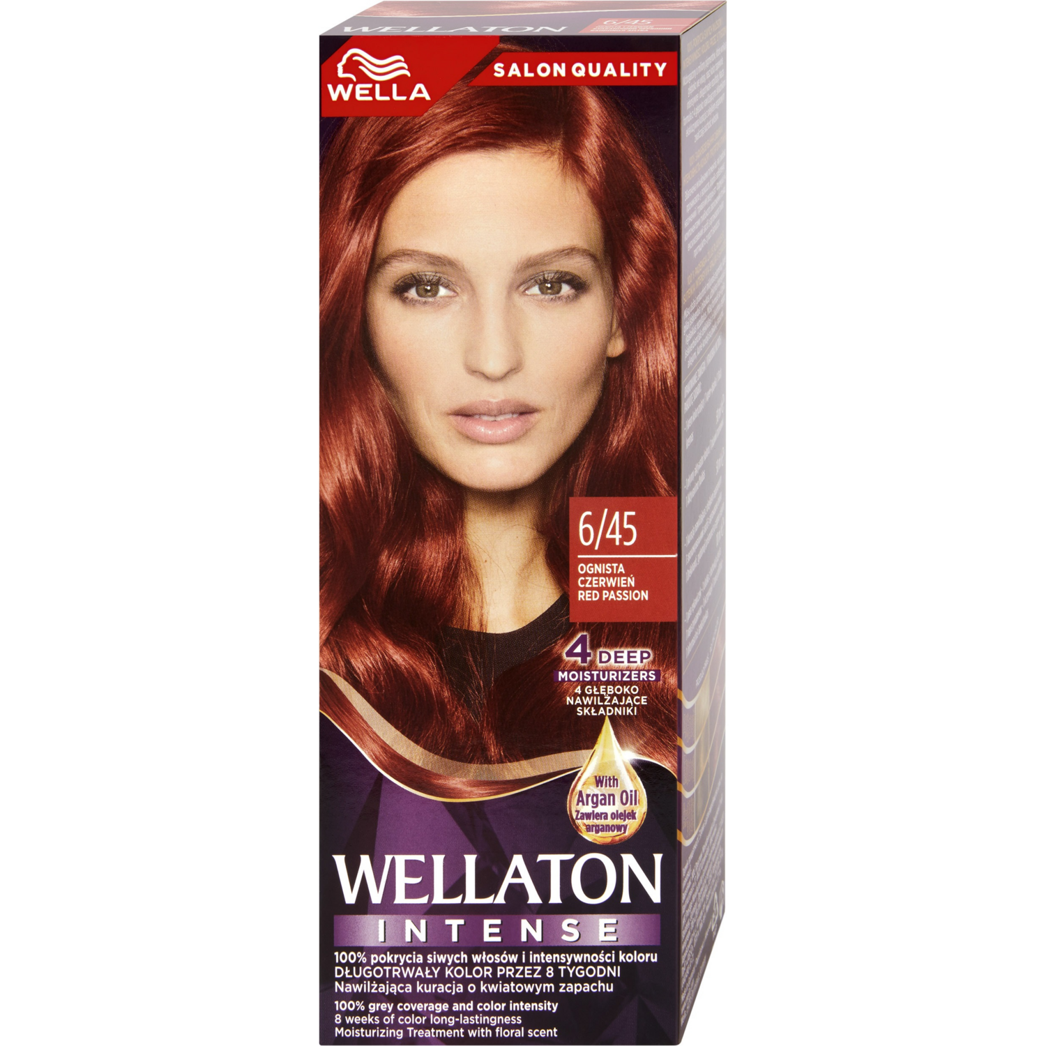 Краска для волос Wella Wellaton Intense 6/45 Вулканический красный фото 