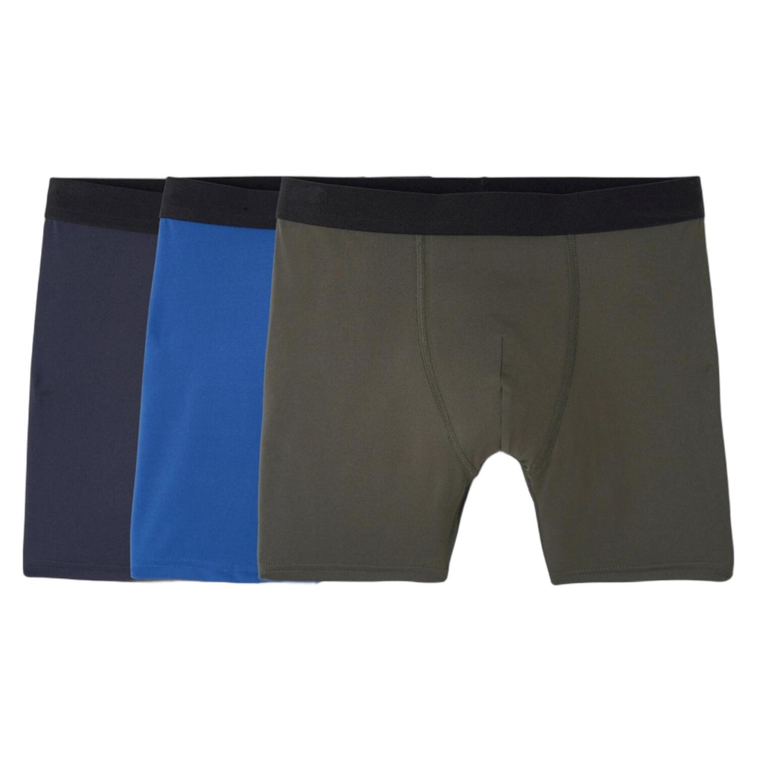 Боксеры мужские Decathlon 3 пары 8854045 2XL разноцветные фото