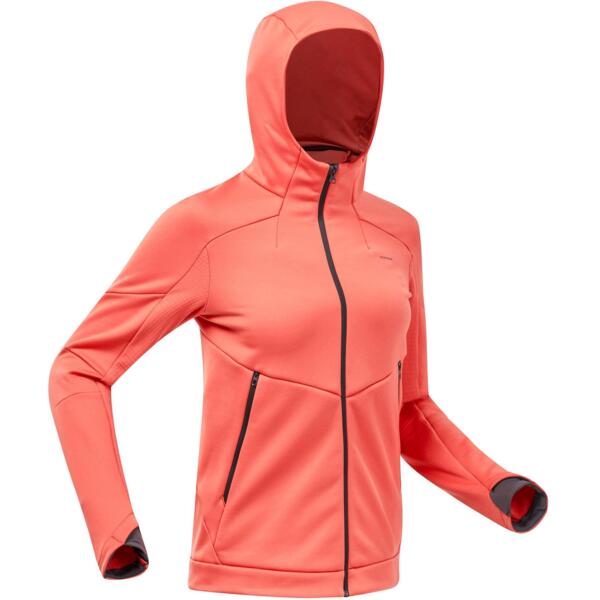 

Флисовая кофта женская для туризма Quechua MH520 8649067 L оранжевая