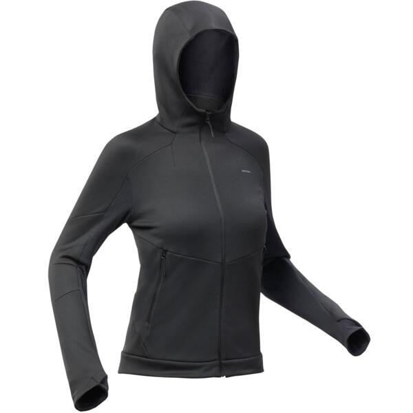 

Флисовая кофта женская для туризма Quechua MH520 8649068 XL черная