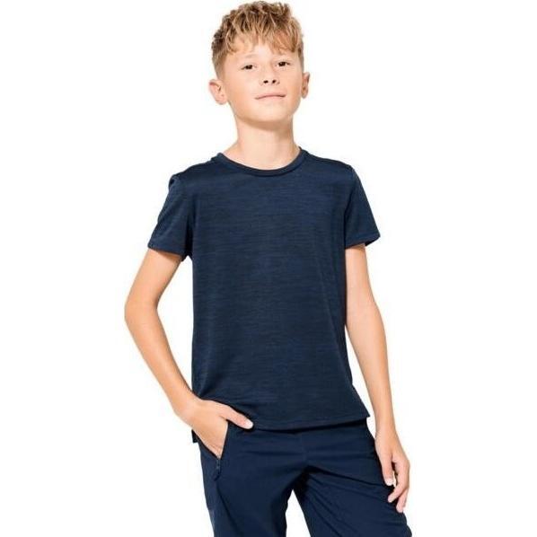 Футболка спортивная для мальчиков Domyos S500 8649107 5-6 р (113-122 см) темно-синяя фото 1