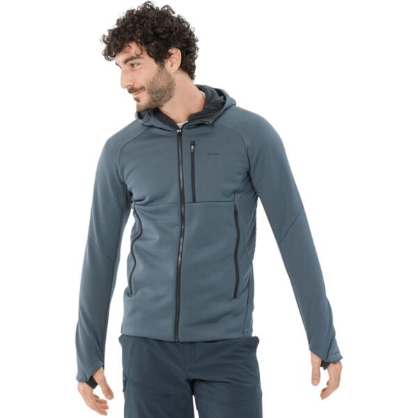 

Флисовая кофта мужская для туризма Quechua MH500 8649142 L серая