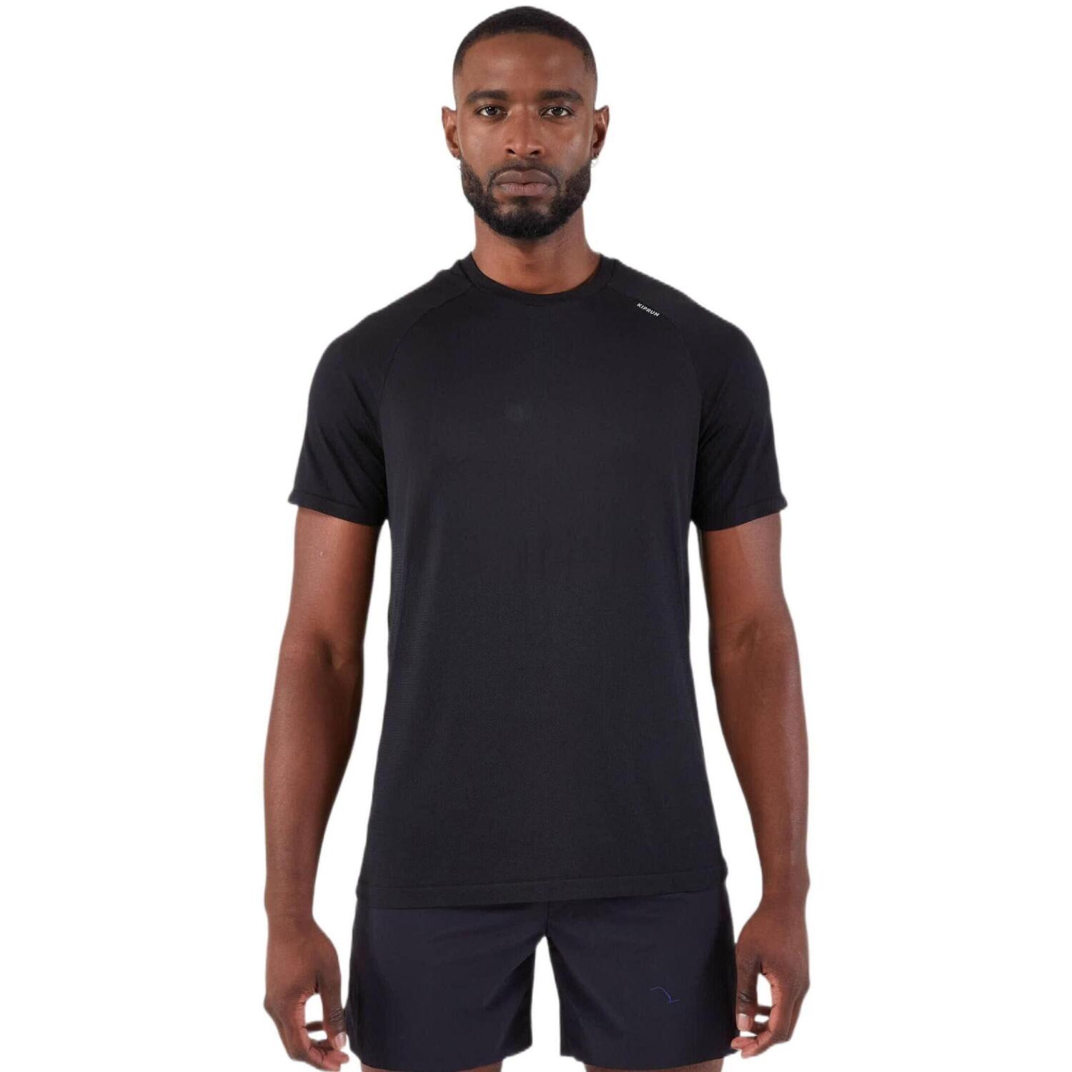 Футболка мужская для бега Kiprun Run 500 8861685 2XL черная фото