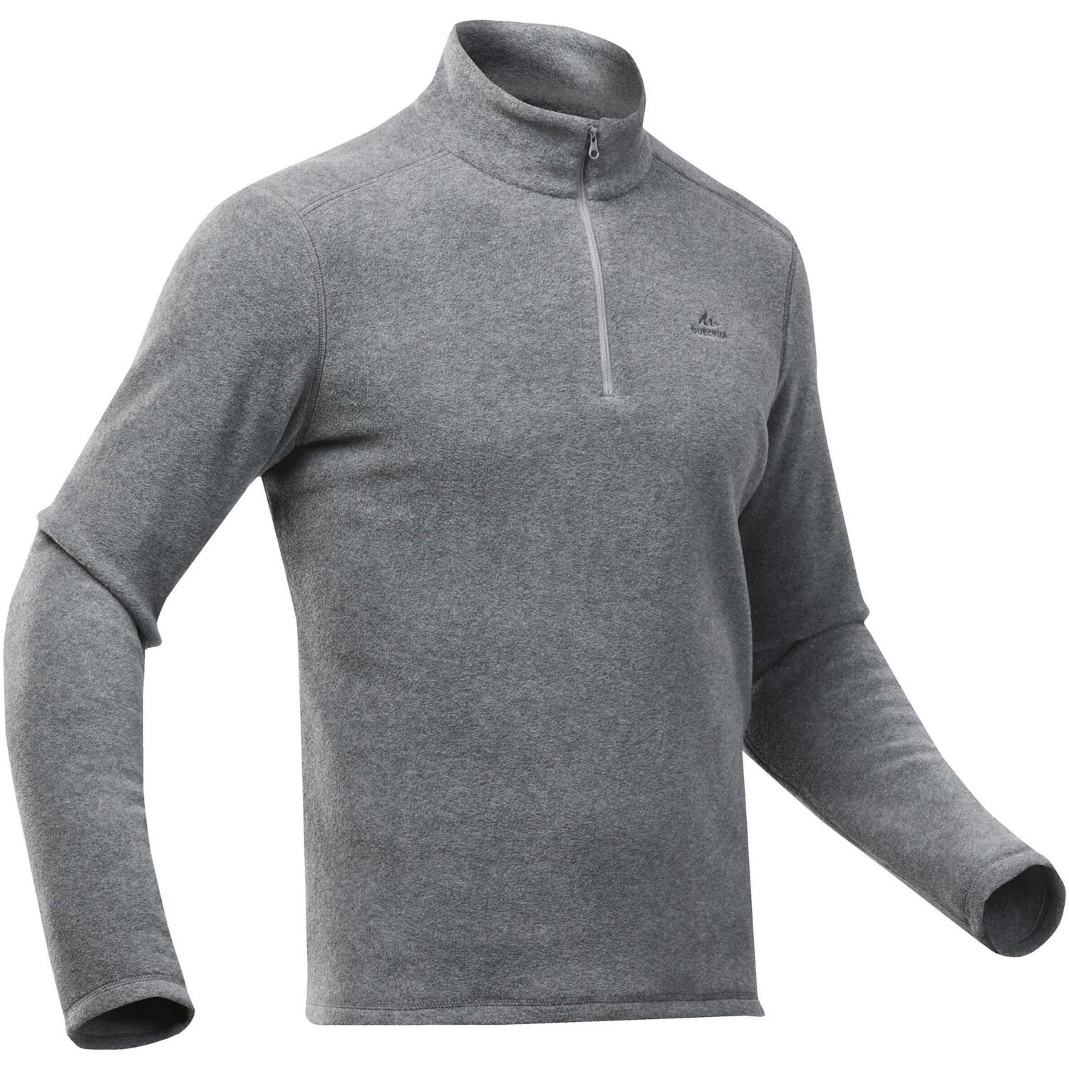 Флисовая кофта мужская Quechua MH100 8772946 S серая