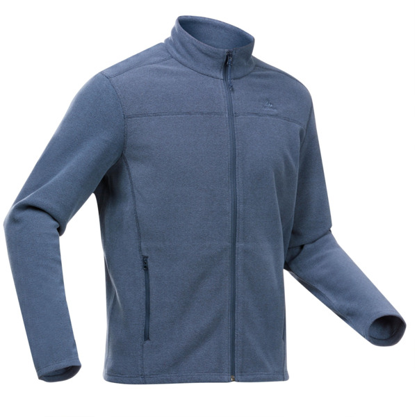 

Флисовая кофта мужская для туризма Quechua MH120 8647631 2XL синяя