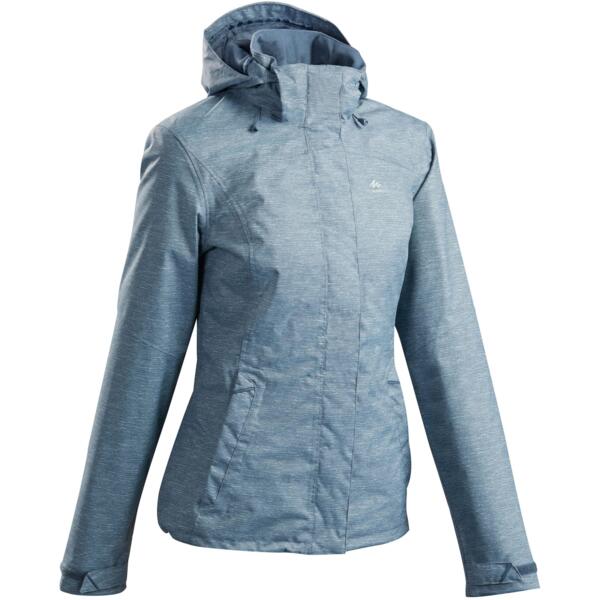 

Куртка женская для горного туризма Quechua MH100 8595738 L синяя