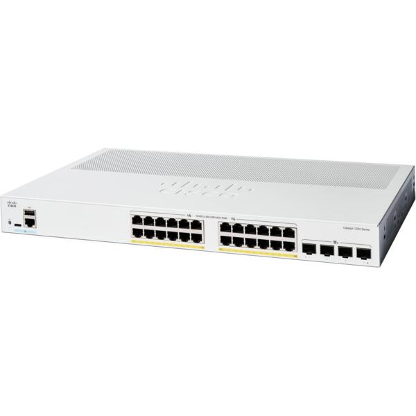 Коммутатор Cisco Catalyst 1200 24xGE, PoE, 4x10G SFP+ (C1200-24P-4X)