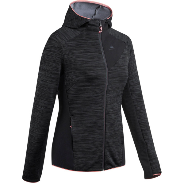 

Кофта женская для горного туризма Quechua MH520 8504598 XL черная