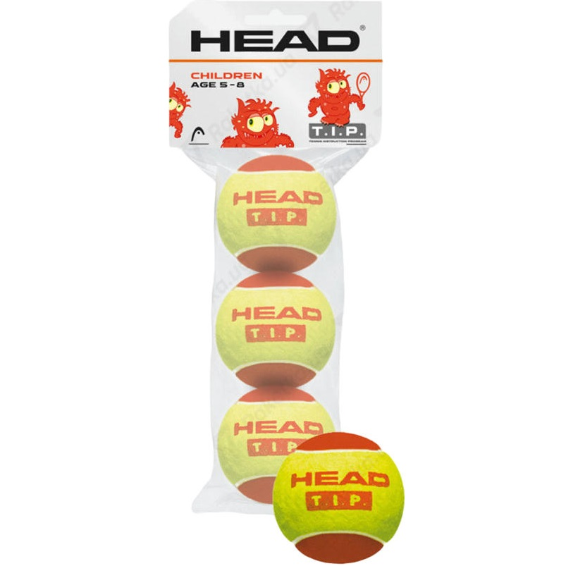 М&#039;ячі для тенісу HEAD ( 578113 ) 3B HEAD TIP red – 4DZ 2020фото