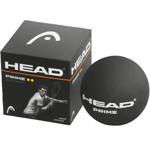 Мячи для сквоша HEAD ( 287306 ) PRIME Squash Ball (DYD) 2024 BK фото 