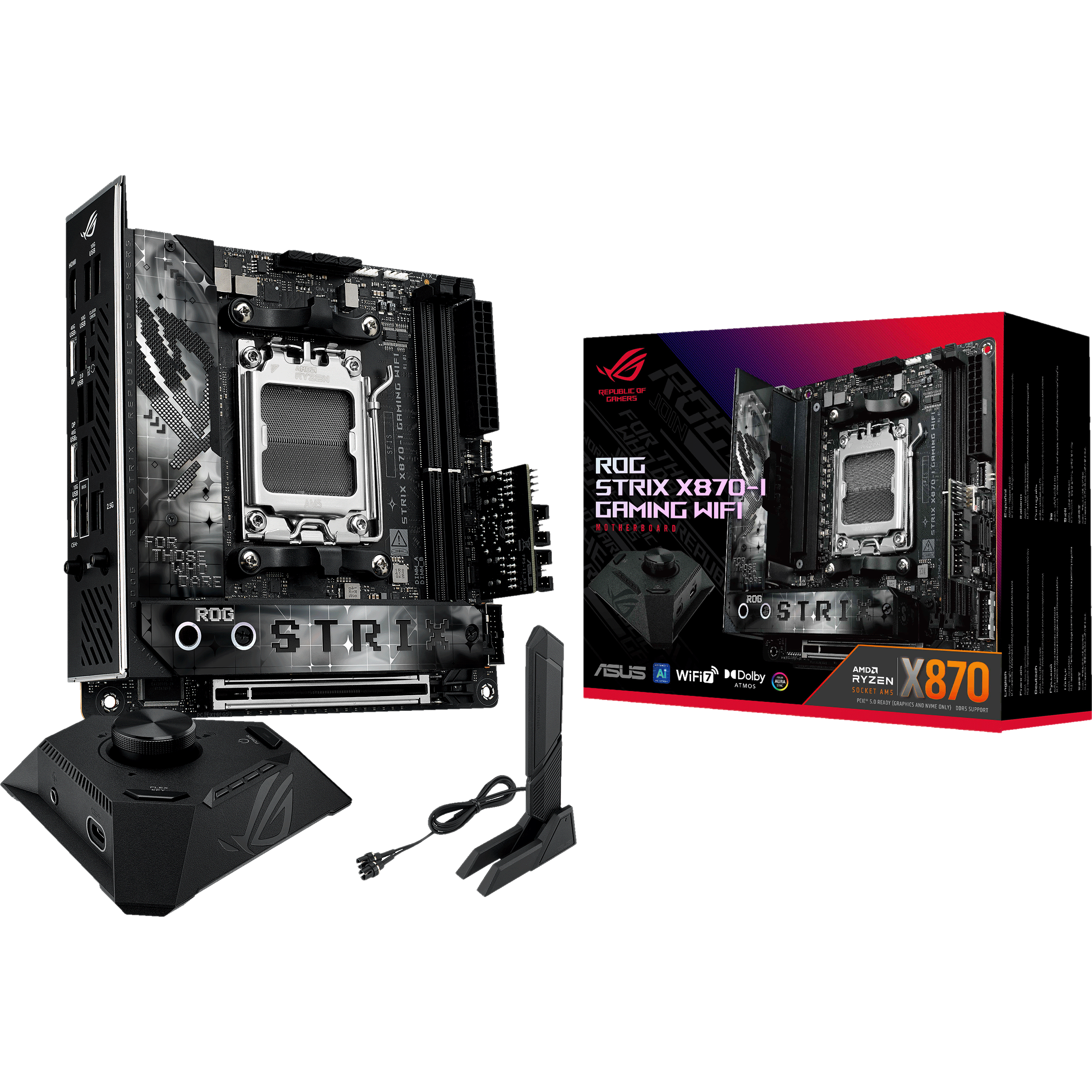 Материнcкая плата ASUS ROG STRIX X870-I GAMING WIFI sAM5 (90MB1IW0-M0EAY0) фото 1