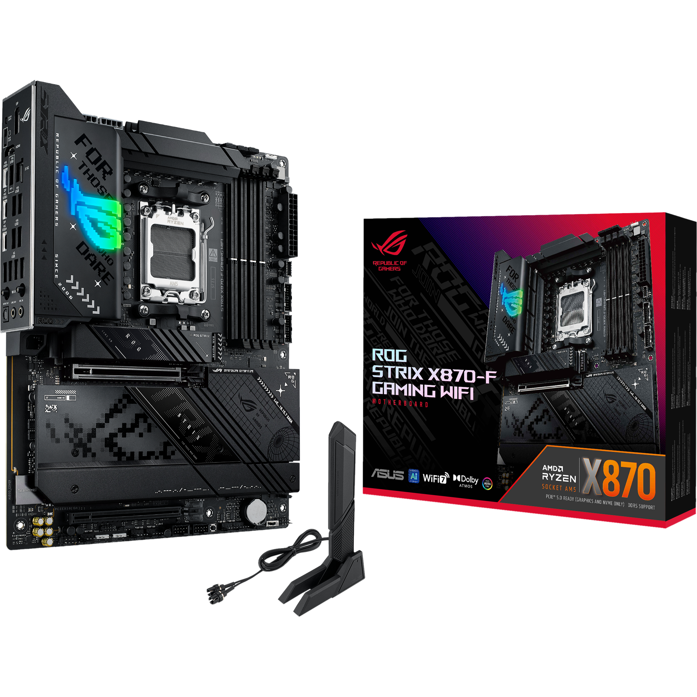 Материнcкая плата ASUS ROG STRIX X870-F GAMING WIFI sAM5 (90MB1IV0-M0EAY0) фото 1