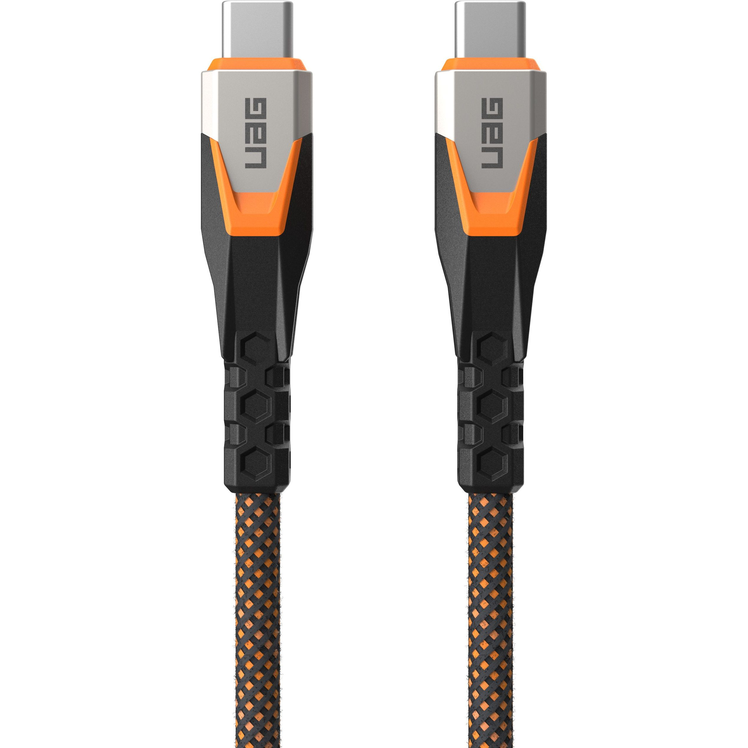 Кабель UAG Type-C - Type-C Data/Charge 0.75м 240Вт Rugged Double Braided Nylon (9B4415114097)фото1