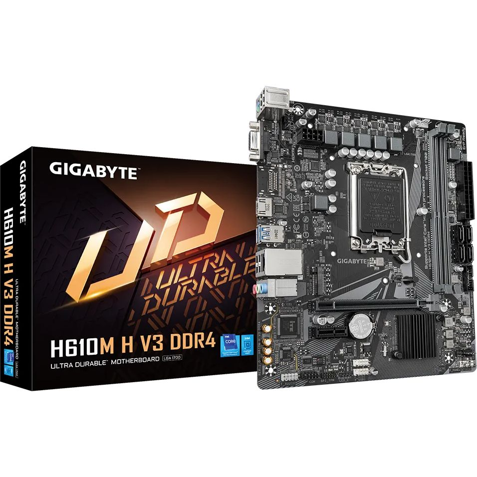 Материнская плата GIGABYTE H610M H V3 DDR4 (H610M_H_V3_DDR4) фото 