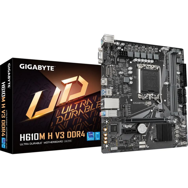 Акція на Материнская плата GIGABYTE H610M H V3 DDR4 (H610M_H_V3_DDR4) від MOYO