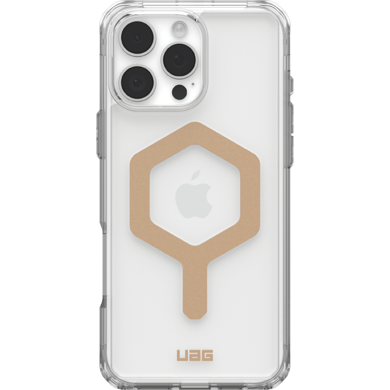 Чехол UAG для Apple iPhone 16 Pro Max, Plyo Magsafe, Ice/Gold (114481114381) фото 