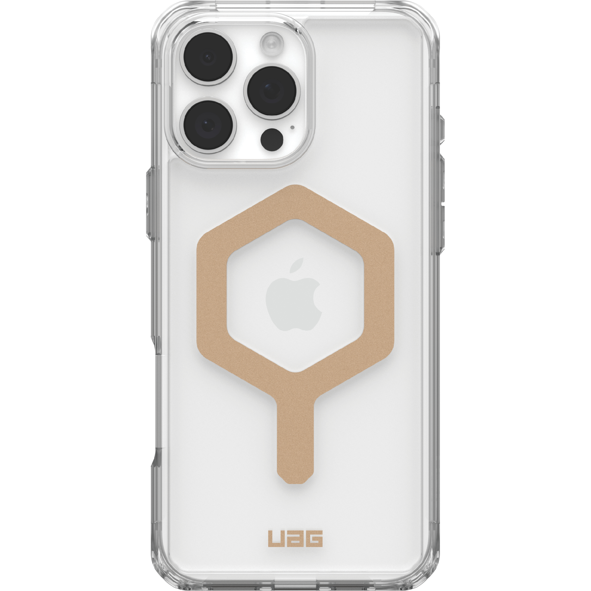 Чехол UAG для Apple iPhone 16 Pro Max, Plyo Magsafe, Ice/Gold (114481114381) фото 1